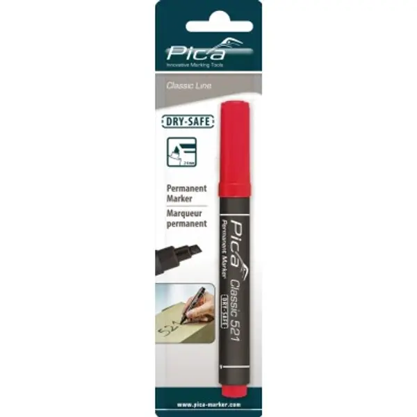 Marqueur classique rouge- PICA 521/40