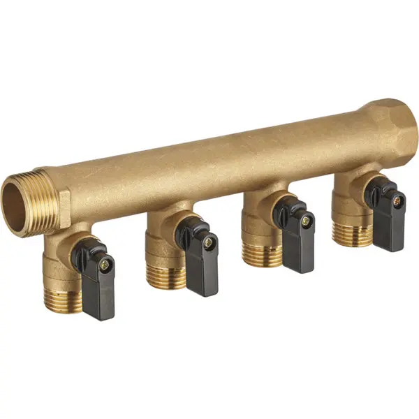 Collecteur Ecrou libre Femelle - Mâle 20x27 - 4 départs à Vannes 15x21