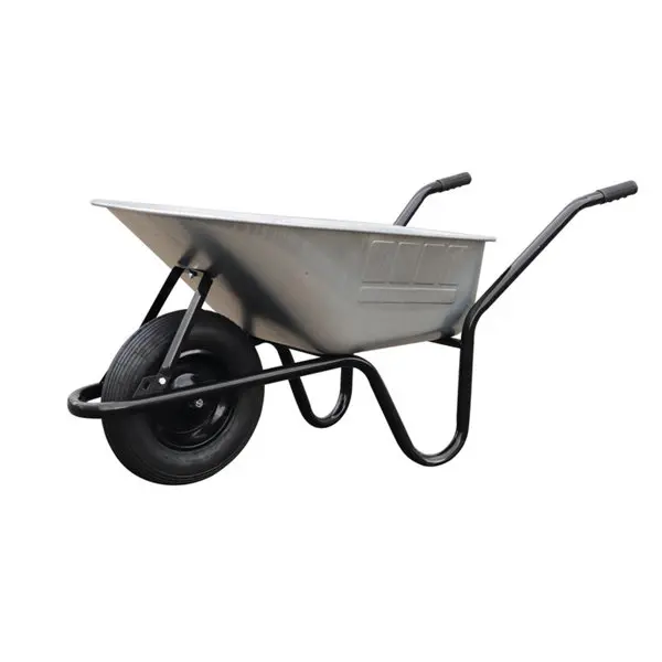 Brouette rénovation 100 L / 180 kg galvanisée, roue gonflable