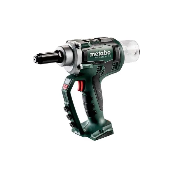 Riveteuse 18 V NP 18 LTX BL 5.0 - Pick+Mix (sans batterie), coffret Metabox - Metabo