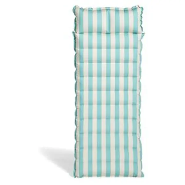 Matelas gonflable toucher doux effet peau de pêche bleu ou rose 168x66xH17cm