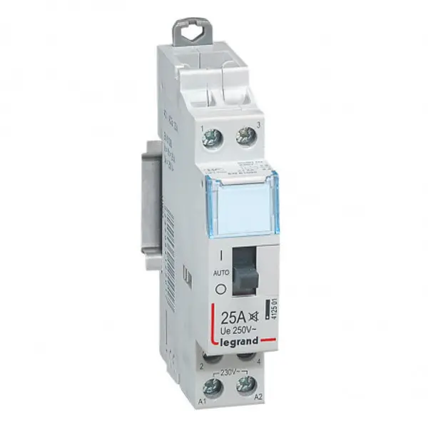 412501 Legrand - Contacteur jour nuit domestique silencieux 25A 2NO - bobine 230Vca