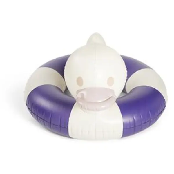 Bouée canard Funky bleu et blanc Ø130xH71cm