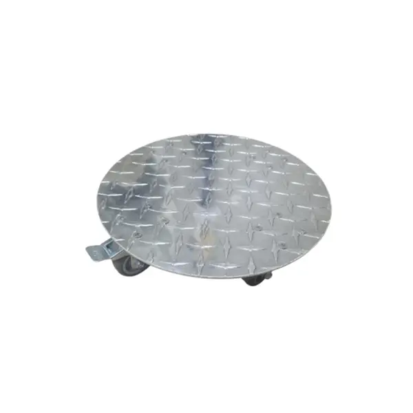 Roule plante aluminium Ø 30 cm - 4 roulettes dont 1 frein - charge 130 kg - Louis Moulin