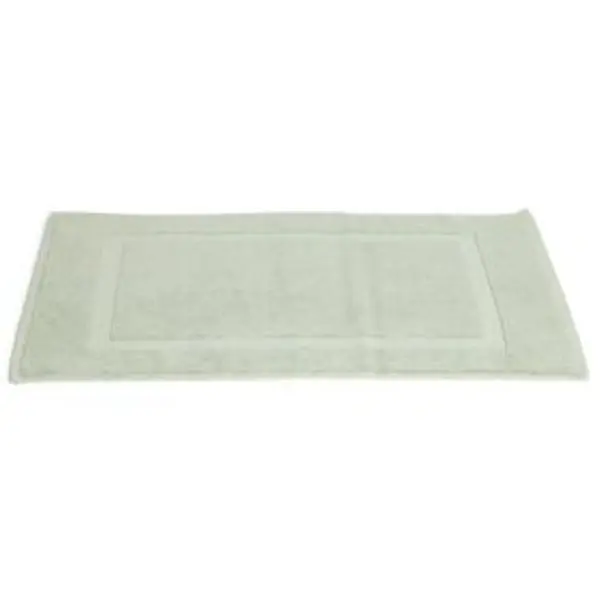 Tapis salle de bain coton vert 70x40 cm