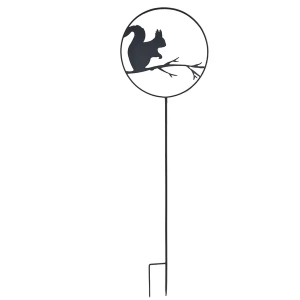Déco de jardin à piquer en forme d'ecureuil - 35x122,5cm - anthracite - Louis Moulin