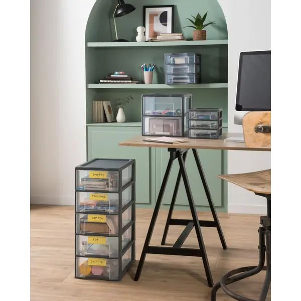 Tour de rangement TAG TOWER A6 SUNDIS, 3 tiroirs, L.21 x l.18 x H.17cm - SUNDIS