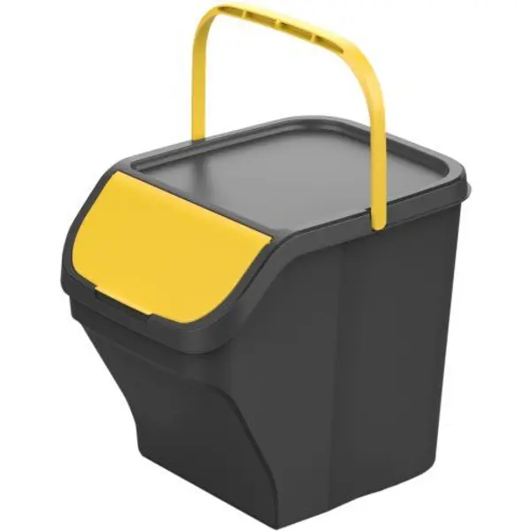 Cubo Basura Reciclaje Apilab. 25lt Amar.