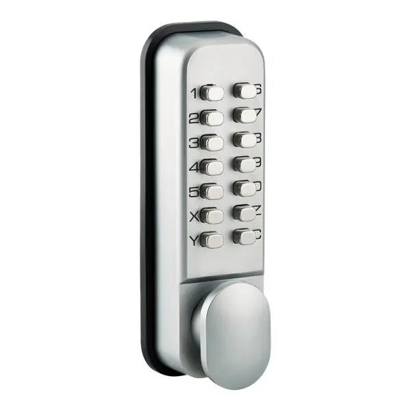 Verrou combinaison mécanique à clavier chromé