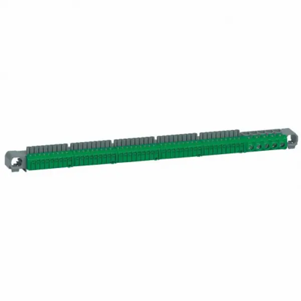 405057 Legrand - Bornier de terre - 5 connexions 6mm² à 25mm² + 45 connexions 1,5mm² à 4mm² - Longueur 322mm