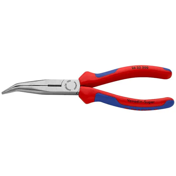 Pince téléphone coupante - Bec coudé 40° / Poignées gainées bi-matière - KNIPEX
