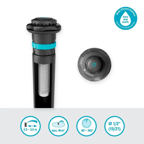 Tuyère escamotable MD40 - Irrigation automatique - Spinklersystem - GARDENA