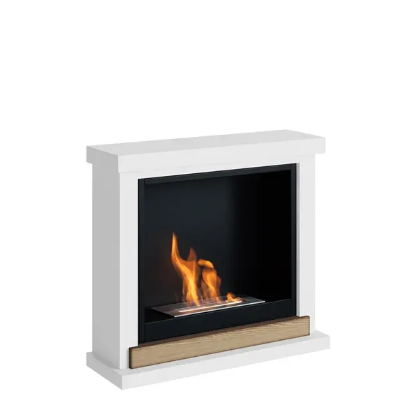 Cheminée bioéthanol - FreeFlame HAGEN - flamme réelle sans conduit - blanche - TAGU