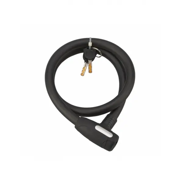 Antivol à clé Stunt, câble acier, vélo, 18mmx1m, 2 clés, noir - THIRARD