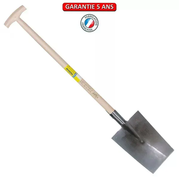 Louchet Senlis de 26 cm - emmanché béquille fraisée 95 cm - PERRIN