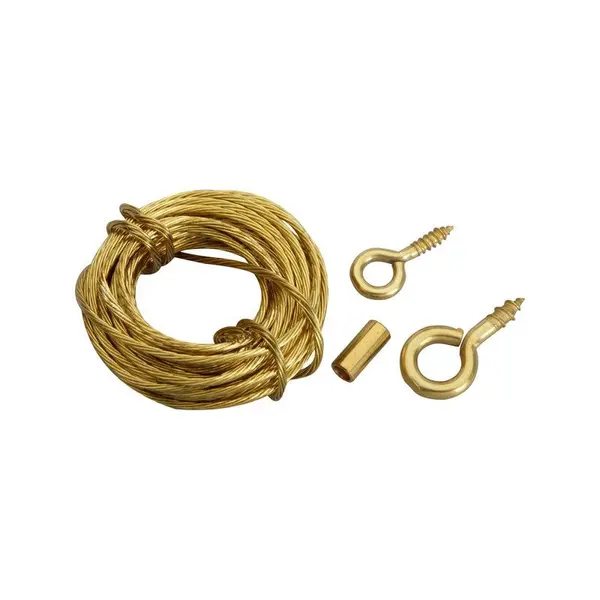 Cordon De Suspension Cordon Acier Pour Tableaux, L.3000 - LE CROCHET FRANCAIS