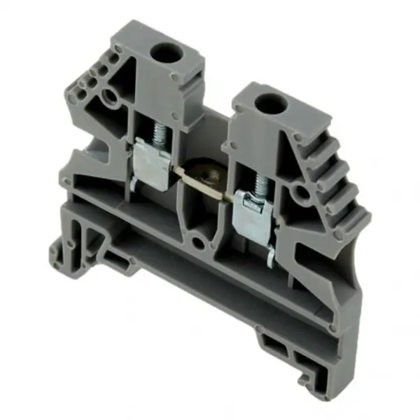 Bloc de jonction 2,5mm² - Borne ER2,5 Grise - 20A Max - Connexion à vis section max 4mm² - Montage sur rail DIN