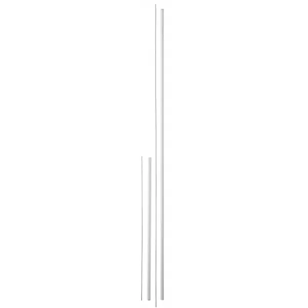 Kit de rallonge pour serrure antipanique, haut et bas, pour porte hauteur 3m max, blanc - THIRARD