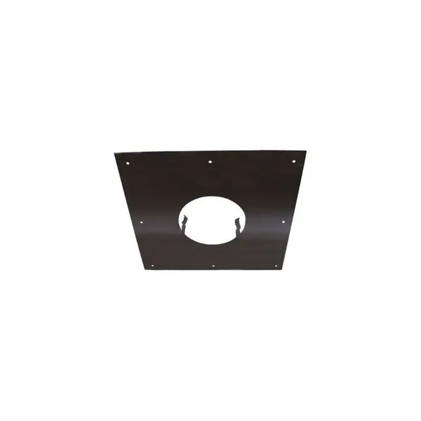 Plaque de propreté - 400x400MM - noire - pour conduit de diamètre 100MM - Joncoux