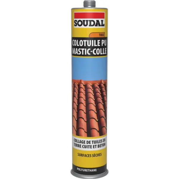 Mastic-colle PU rouge terre cuite - COLOTUILE 300ml