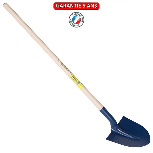Pelle à terre, fortification 29 cm emmanchée 1,30 m, pour le maçon et le BTP - PERRIN