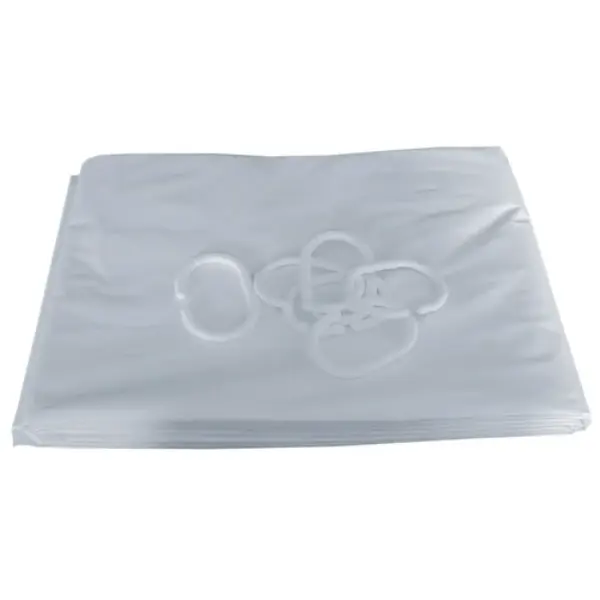 Rideau de douche 1800x900mm + 6 anneaux plastique
