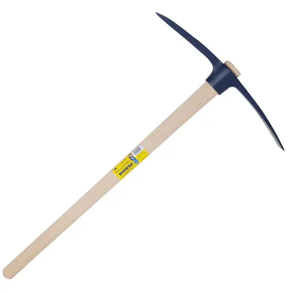 Pioche terrassier oeil ovale 2,5 kg emmanchée - PERRIN