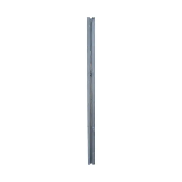 Poteau en U gris avec rainure H. 180 cm x P. 9 cm x Ép. 4,5 cm