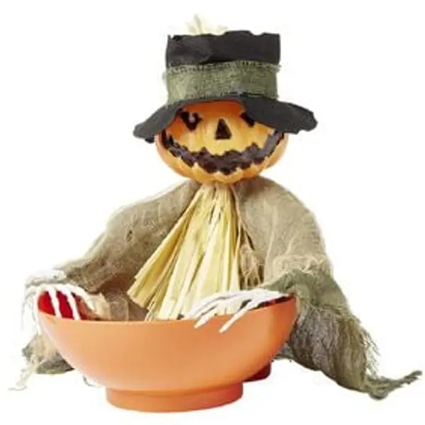 Bol à bonbons animé citrouille Halloween
