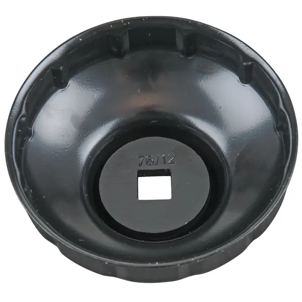 Cloche pour filtre à huile 3/8", diamètre 76 mm / 12 cannelures