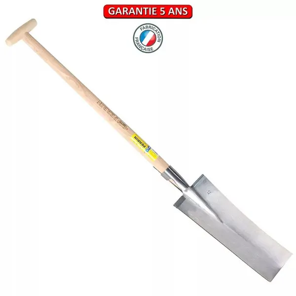 Louchet terrassier à anneau - Emmanché BT 80 - Fer 40 cm - PERRIN