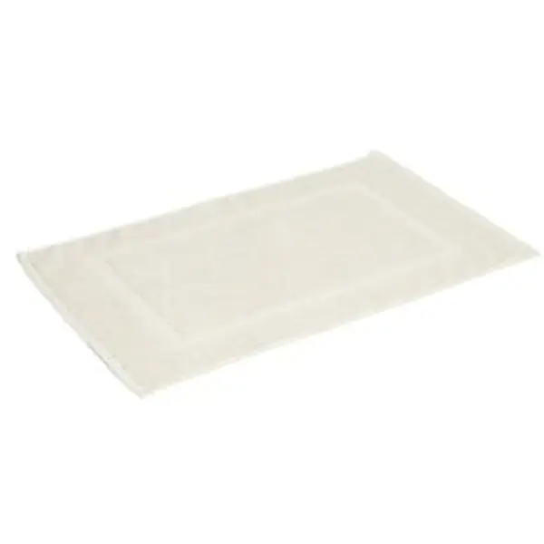 Tapis salle de bain coton beige 40x70cm