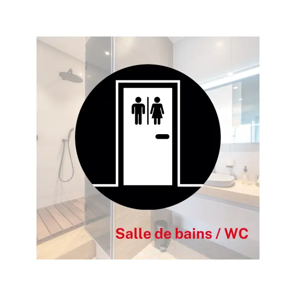 Serrure encastrable NF à condamnation pour salle de bain et toilette, axe 40mm, bouts carrés, zingué - THIRARD