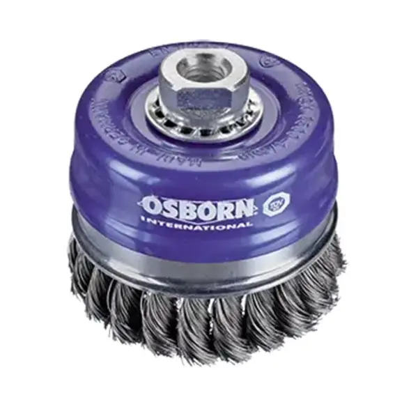 Brosse Coupe D120Mm Al. M14X2,0 Acier Torsadé 0,50Mm Osborn