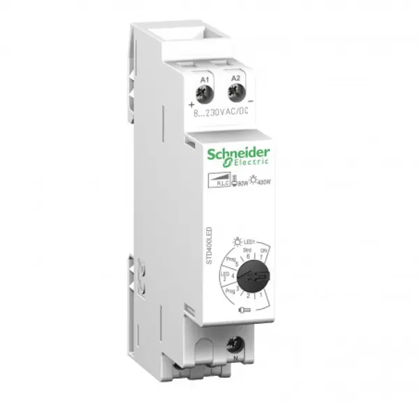 CCTDD20016 - variateur modulaire DIN universel 400W - standard STD400LED - commande éclairage Schneider Acti9