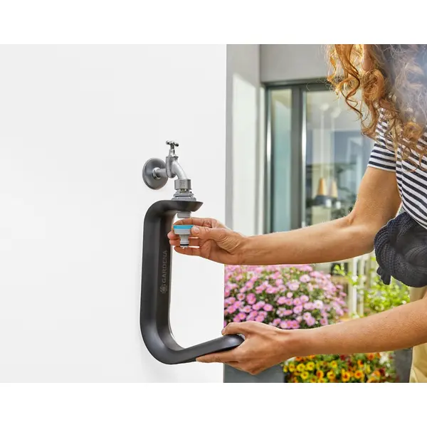 Support tuyau Liano™ TapFix pour robinets d'eau (G 1", G 3/4" et G 1/2") - GARDENA