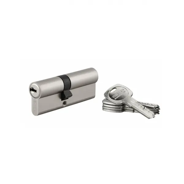 Cylindre de serrure double entrée Trafic 6, 35x45mm, nickel, anti-arrachement, anti-perçage, 5 clés - THIRARD