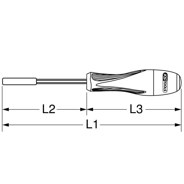 Tournevis porte-embouts magnétique à bague de verrouillage extra-fine ULTIMATE 1/4"