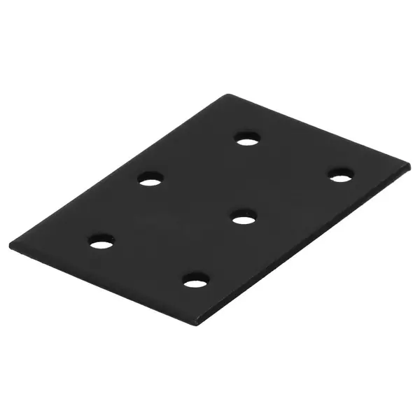 Patte d'assemblage en T acier zingue noire Magnodur 40x60, SUKI - SUKI