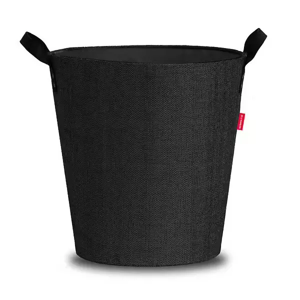 Panier à bûches et à granulés - Dama rond - noir - LE MARQUIER