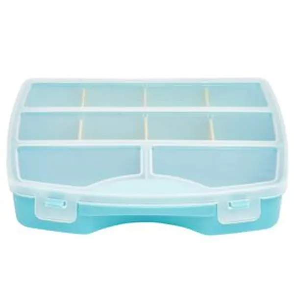 Boîte compartiments 10 cases 19x15xH4cm