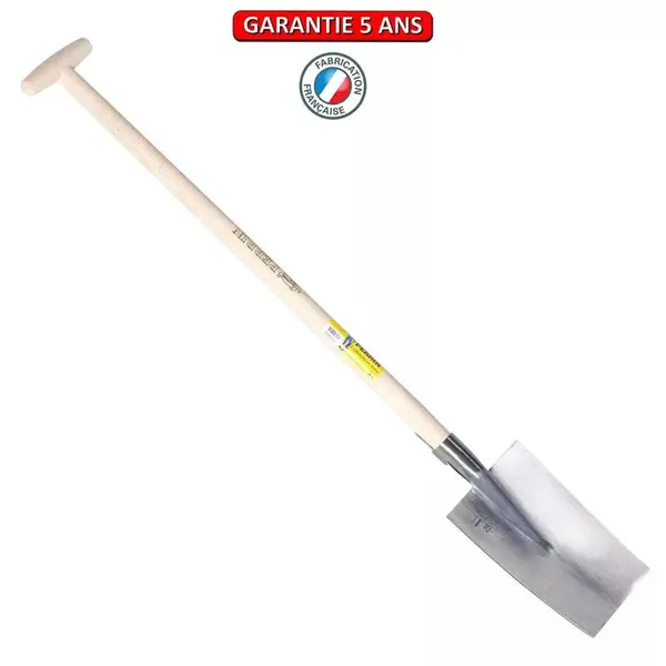 Louchet Senlis de 30 cm - emmanché béquille tournée 91 cm - PERRIN