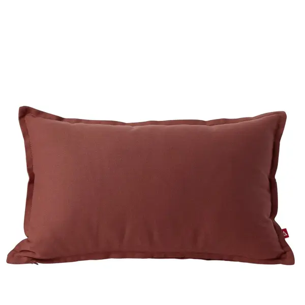 Housse de coussin coton Panama 30x50cm terracotta