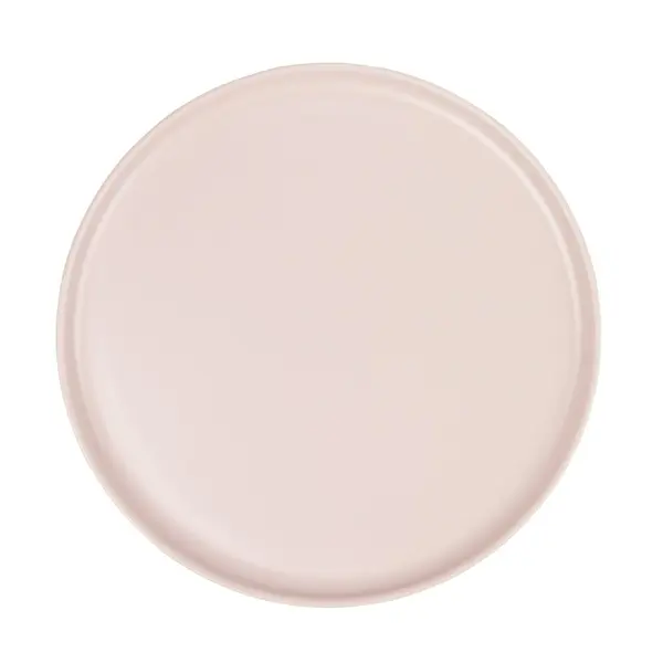 Assiette plate ronde Nordic porcelaine rose Ø28cm