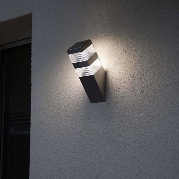 Applique extérieure module led 1000 Lm noir Pyramide LUMIHOME - LUMIHOME