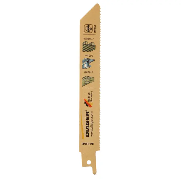 Lames scie sabre pour palette et bois clouté - L204S