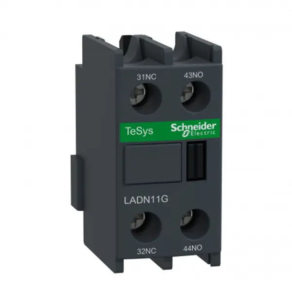LADN11G Schneider - Bloc de contacts auxiliaires 1NO+1NF - Montage Frontal - à vis - TeSys D