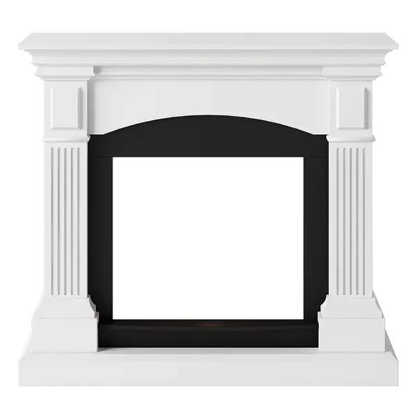 Habillage de cheminée pour Powerflame modèle Magna - Blanc pur - TAGU