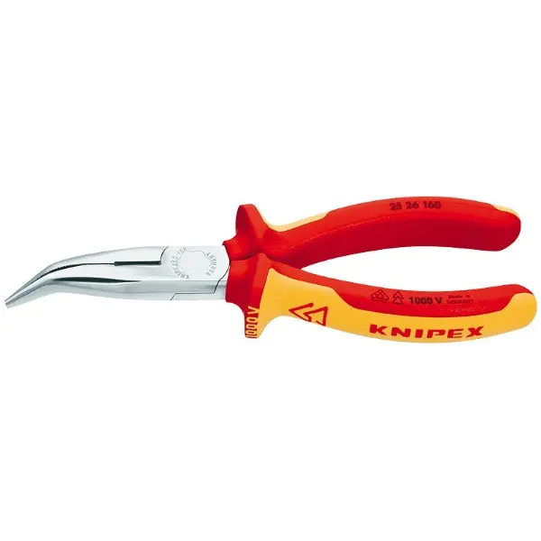 Pince téléphone coudée isolée 1000 V - KNIPEX