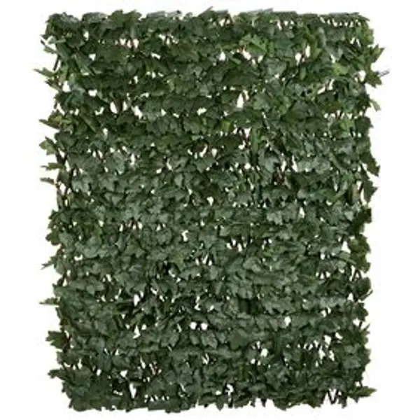 Treillis extensible avec feuillage artificiel vert 200xH100cm